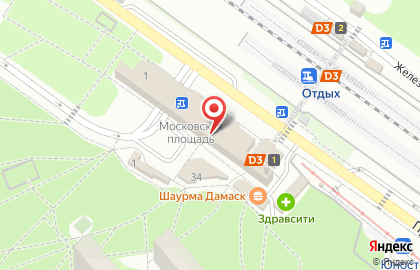 Универсам Fix Price на Московской площади в Жуковском на карте