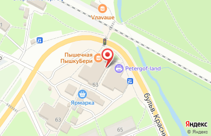 Кафе Маленькая Грузия на бульваре Красных Курсантов на карте
