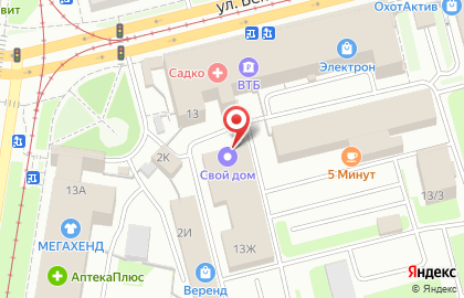 Торгово-сервисная компания Свой Дом на улице Бекетова на карте