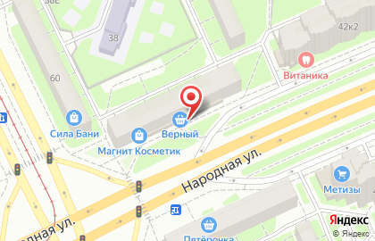 Банкомат, АКБ Абсолют Банк, ОАО, Северная часть на Народной улице на карте