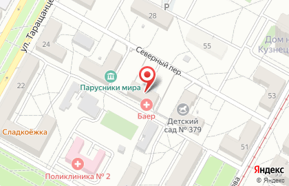 Оптовая фирма ТДА в Краснооктябрьском районе на карте