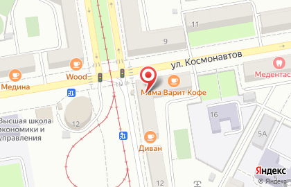 Аптека Леко на улице Космонавтов на карте