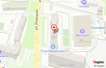 Служба заказа легкового транспорта Любимое в Октябрьском районе на карте
