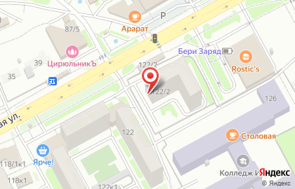 Школа дизайна Рыжий Кот в Октябрьском районе на карте