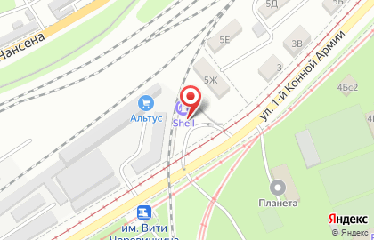 АЗС Прогресс на улице 1-ой Конной Армии на карте