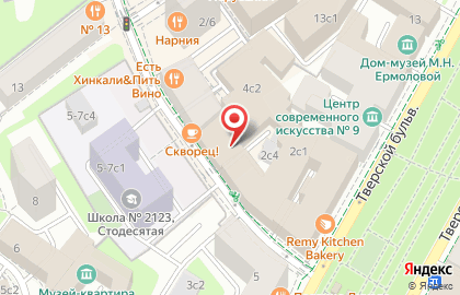 Московский Драматический Театр на Малой Бронной на карте
