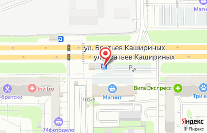 Продовольственный магазин У Михалыча на улице Братьев Кашириных на карте