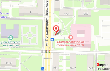 Магазин Союзпечать на улице Пограничника Гарькавого на карте