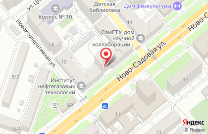 Автошкола Самарский областной учебный комбинат на Ново-садовой на карте