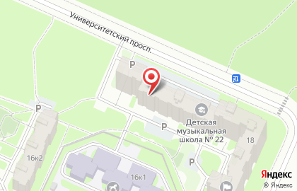 ОКТЕТ Лабз на Университетском проспекте на карте