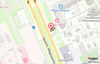 Волжаночка в Дзержинском районе на карте
