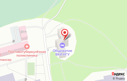 Общежитие в Новосибирске на карте