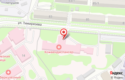 Новосибирский областной клинический кожно-венерологический диспансер в Новосибирске на карте