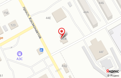 Фирменный магазин Саянский мясокомбинат на проспекте Космонавтов на карте