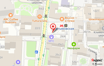 Салон связи МТС в Москве на карте