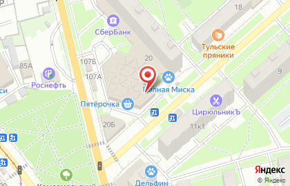Магазин нижнего белья и колготок Ассорти в Центральном районе на карте