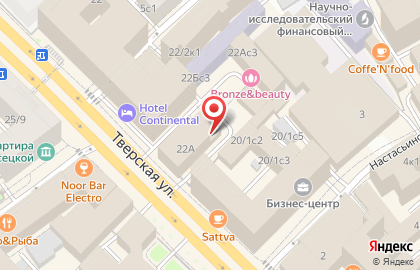 Клуб по игре в мафию Москва в Тверском районе на карте