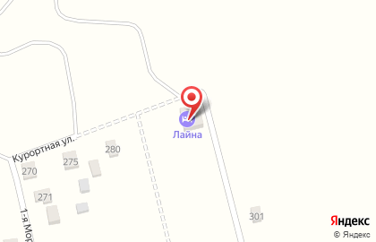 Гостевой дом Лайна на карте