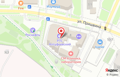 ПСС Грайтек на улице Пришвина на карте