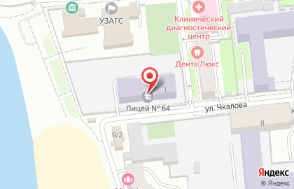 Лицей №64 в Омске на карте