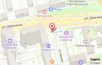 Автостоянка в Екатеринбурге на карте