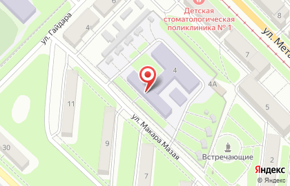 Центр образования №29 в Пролетарском районе на карте