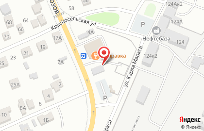 Автосервис на Профсоюзов в Октябрьском районе на карте