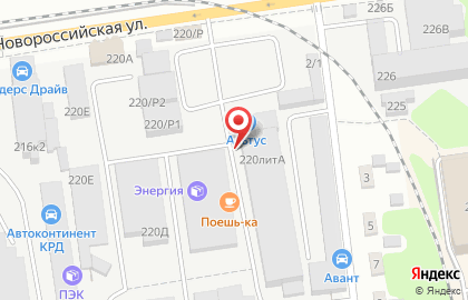 Торговый дом ЦСК на Новороссийской улице на карте