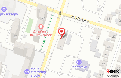 Строительная компания Вертекс на улице Ленинградской на карте