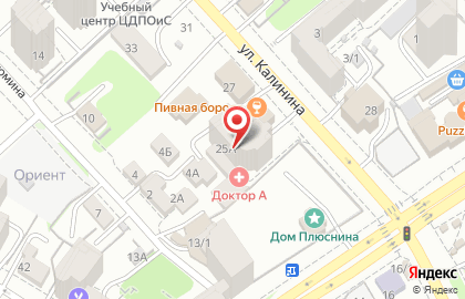 Центр доктора Бубновского на улице Калинина на карте