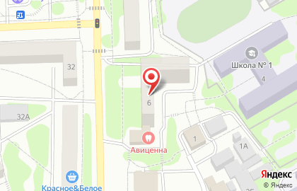 Клиника Авиценна на улице Зверева на карте