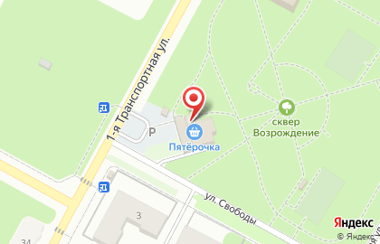 Автомат по продаже воды Чистая вода на улице Свободы на карте