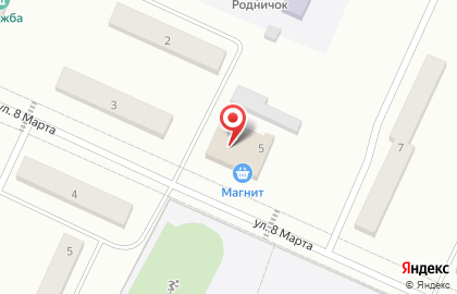 Магазин мясной продукции Ариант на улице 8 Марта на карте