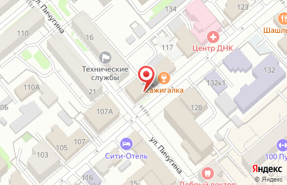 Ханты-Мансийский банк Открытие в Центральном районе на карте