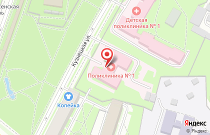 Городская поликлиника Псковская городская поликлиника на Кузнецкой улице на карте