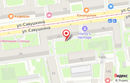 Автобагажники на улице Савушкина на карте