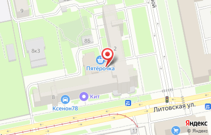 Банкомат СберБанк на Литовской улице на карте