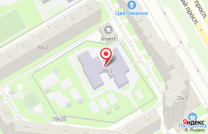 Детский сад # 60, Центр Развития Ребёнка на Комендантском проспекте на карте