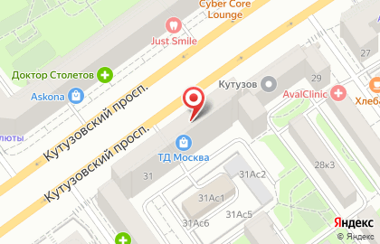 Сервисный центр "OKI" Кутузовский на Кутузовском проспекте на карте