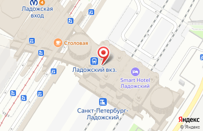 Ресторан быстрого питания Subway в Красногвардейском районе на карте