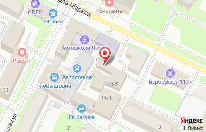 Сервисный центр Технология на улице Карла Маркса на карте