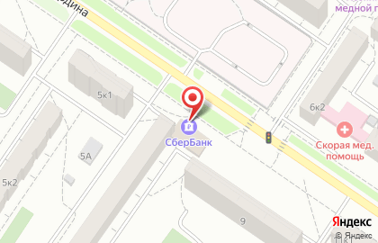 Терминал СберБанк на улице Академика Бардина на карте