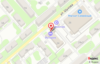 Гостиничный комплекс История в Пролетарском районе на карте