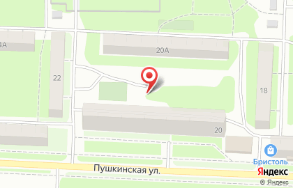 Перемена на Пушкинской улице на карте