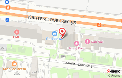 Винный магазин Отдохни на Кантемировской улице на карте