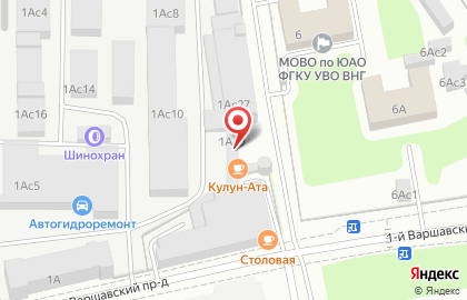 Автокомплекс в Москворечье-Сабурово на карте