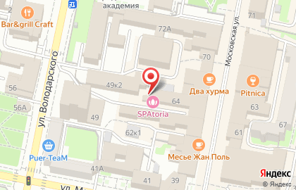 Салон SPATORIA на Московской улице на карте