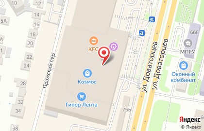 Магазин спортивных товаров Спортмастер на улице Доваторцев на карте