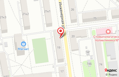 Супермаркет Кировский на Инженерной улице на карте