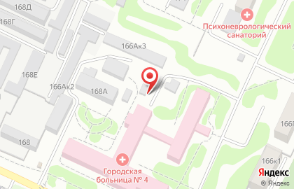 Женская консультация, Городская больница №4 на улице Юрина на карте